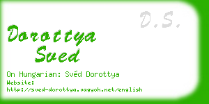 dorottya sved business card
